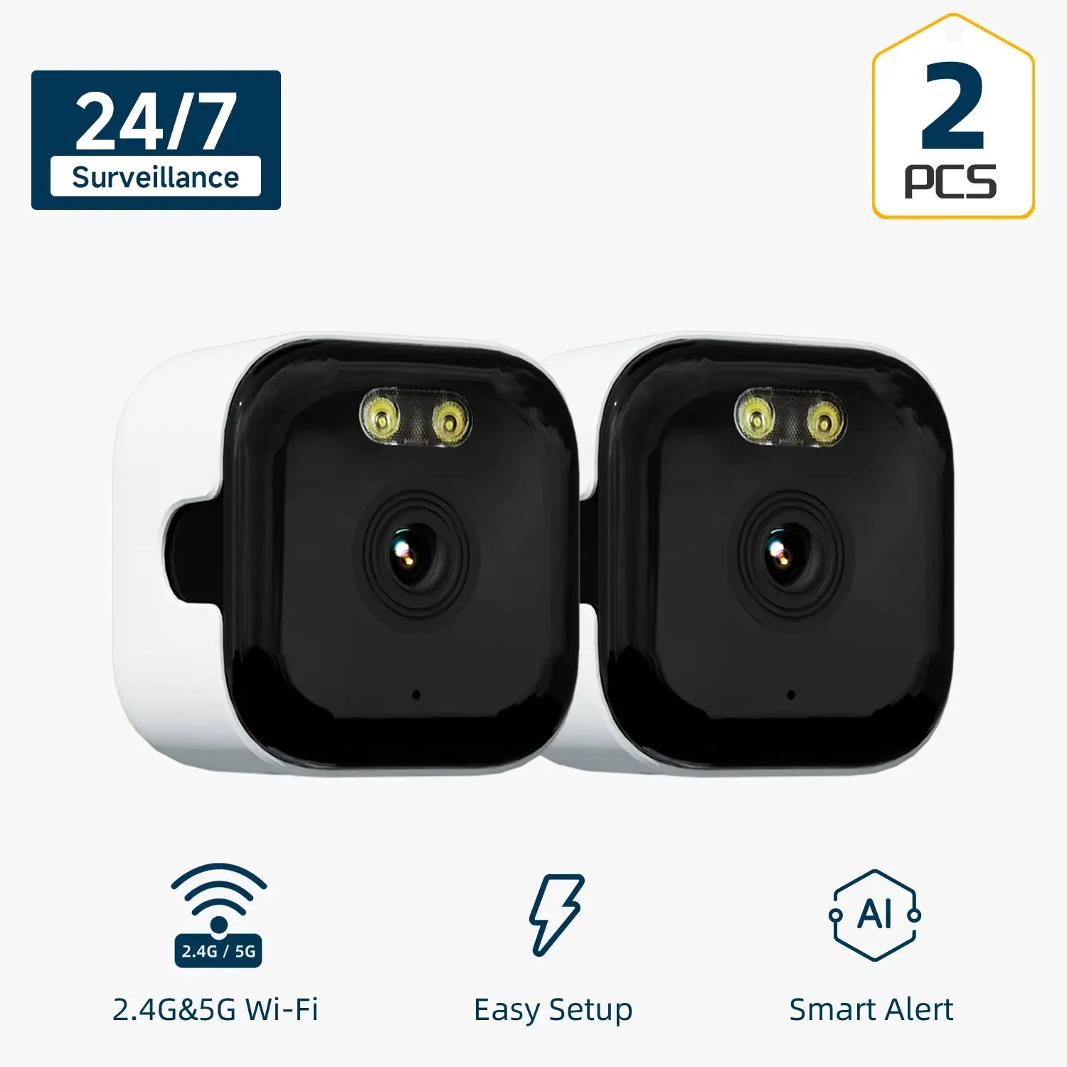 HeiYouCam Window Camera Replaces Outdoor Cameras 3MP HD Full Color Night Vision Through Window 2 4GHz WiFi