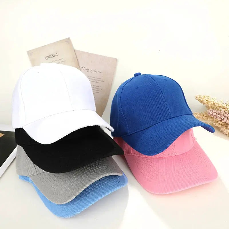Summer Kids Baseball Cap Cotton Adjustable Unisex Sun Hat Snapback Hip Hop Style For Boys And Girls