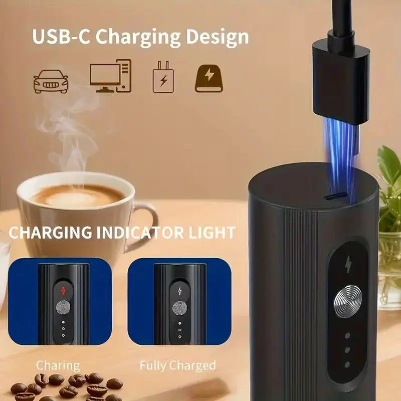 Handheld Milk Frother Coffee Creamer Mixer With Stainless Steel Whisk Egg Beater Portable Kitchen Tool