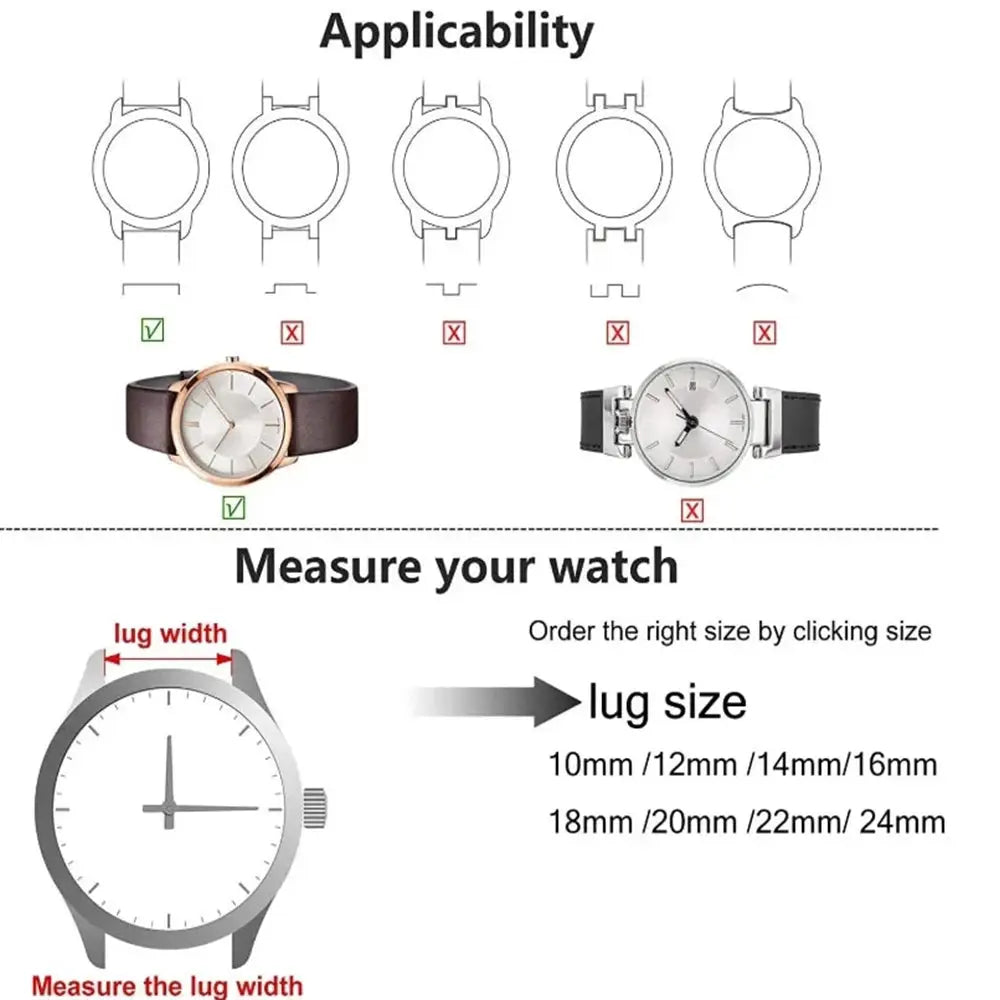Silicone rubber watch strap, 20/22mm, curved end, compatible with Rolex DW Casio Seiko, waterproof