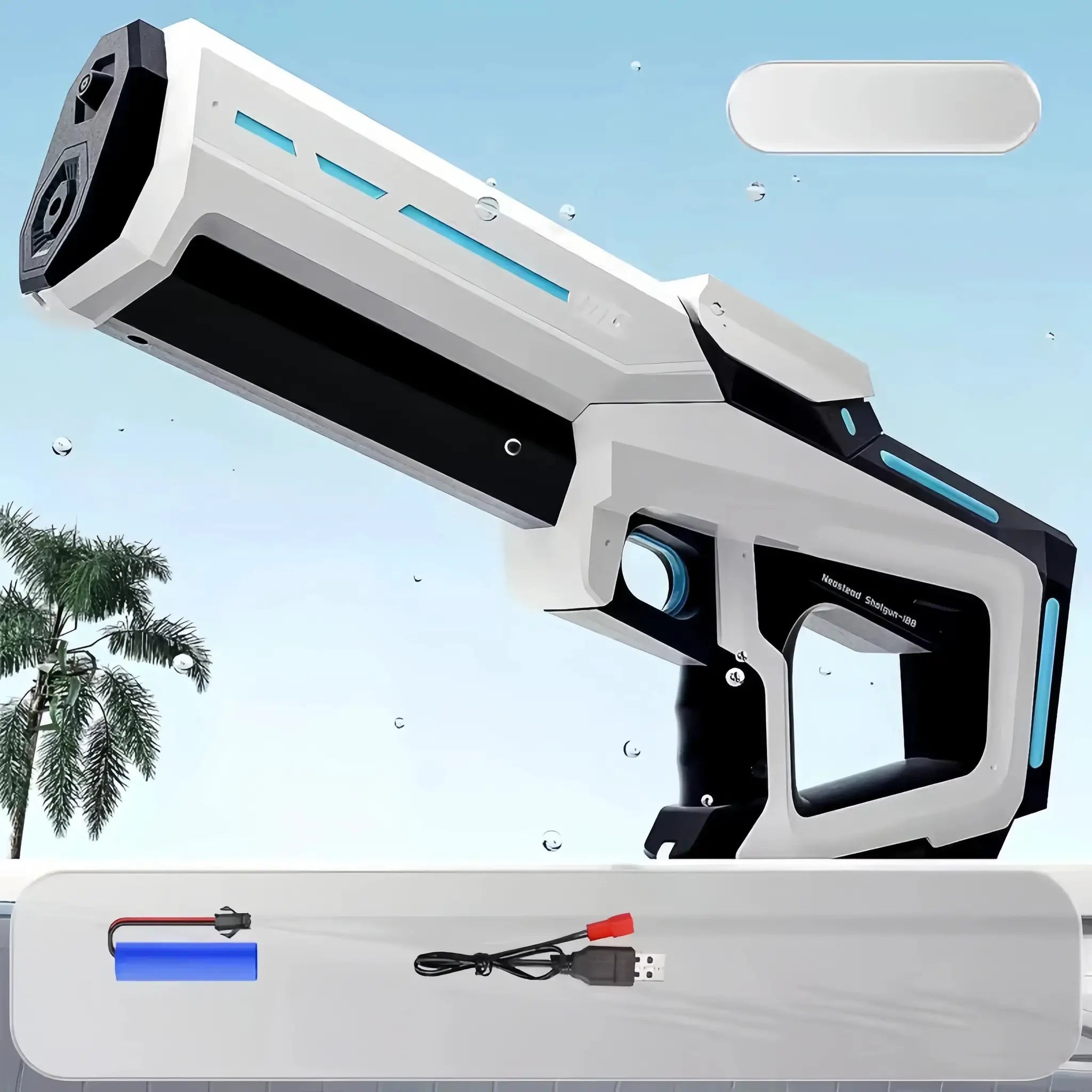 Electric Water Gun For Adults And Kids Powerful Automatic Water Blaster With Suction For Summer Beach Battles