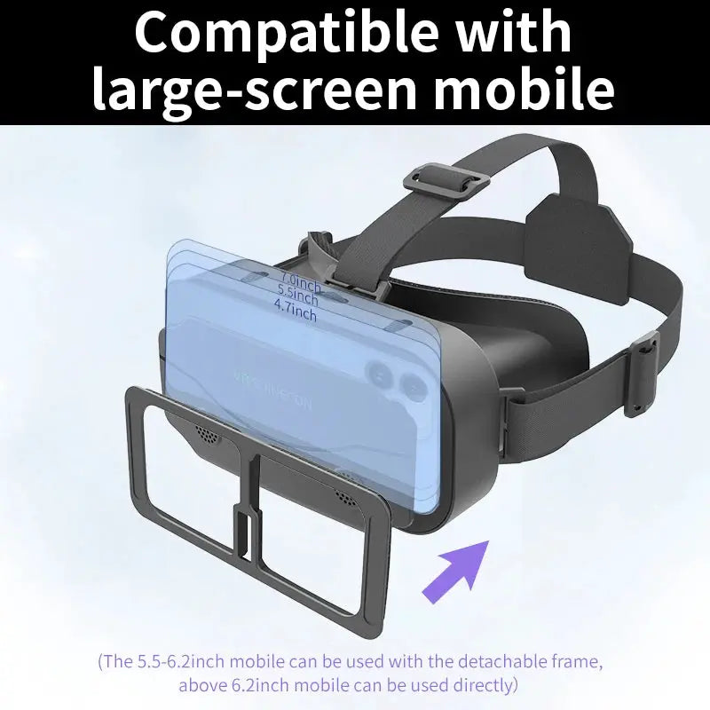 VR Glasses Virtual Reality Headset For Smartphones With 3D Lenses Smart Goggles Game Accessory