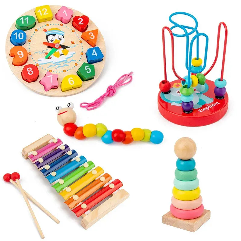 Montessori 3D Wooden Puzzles For Babies And Toddlers Early Learning Educational Wooden Toys Gift For Children