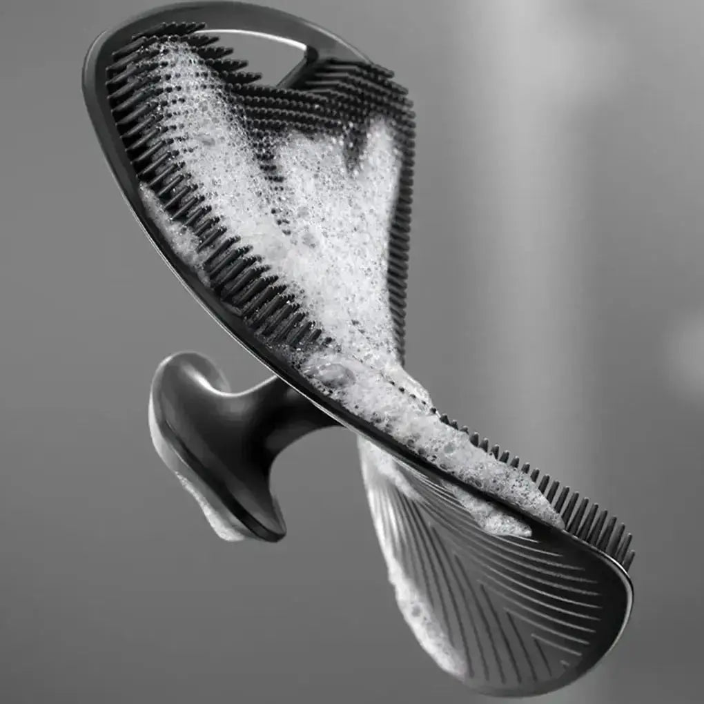 Pure Silk Soft Silicone Body Cleansing Brush For Gentle Exfoliation And Smooth Clean Skin