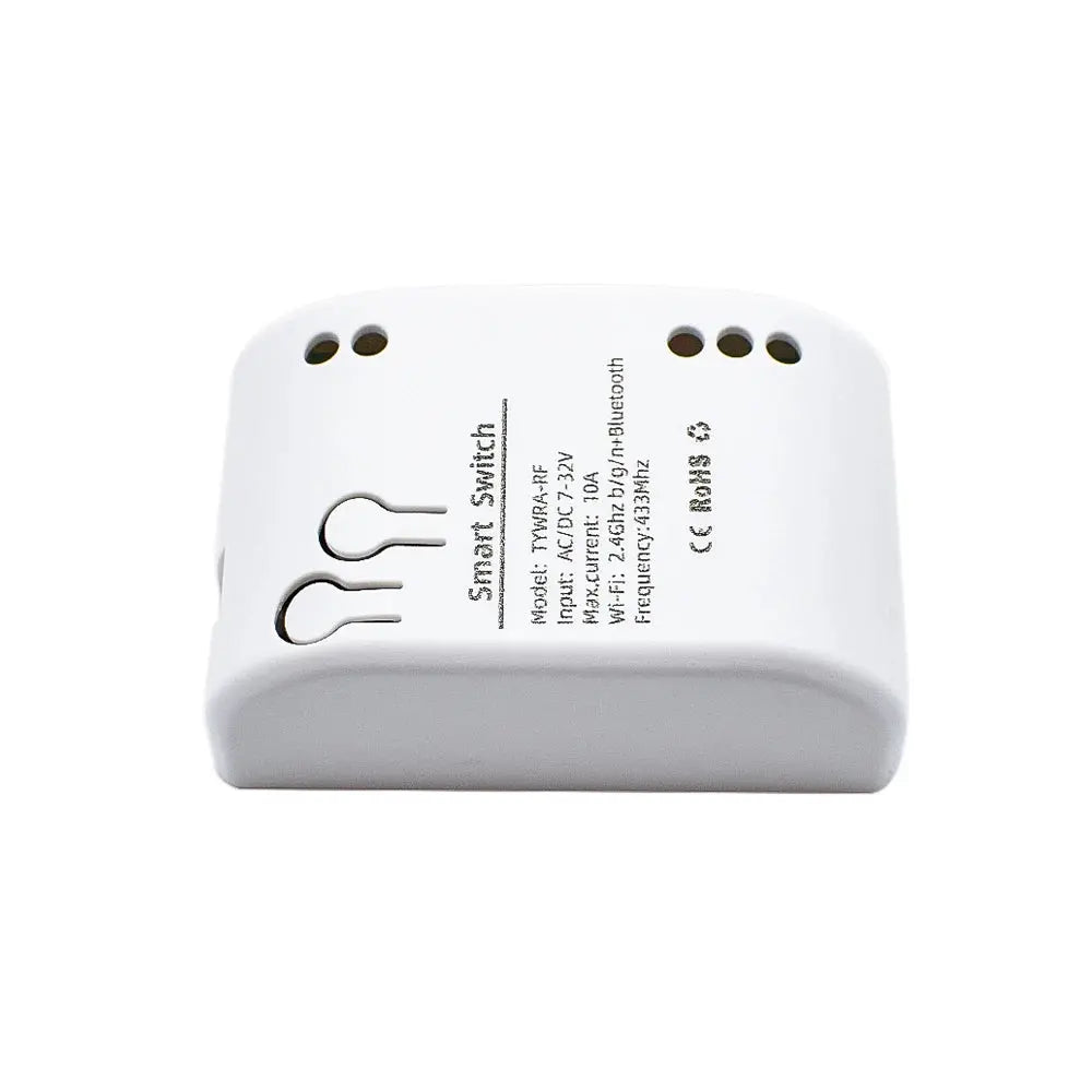 Simples Market WIFI Smart Garage Gate Relay Module, white 1/2CH pulse relay with RF433 remote and Tuya compatibility