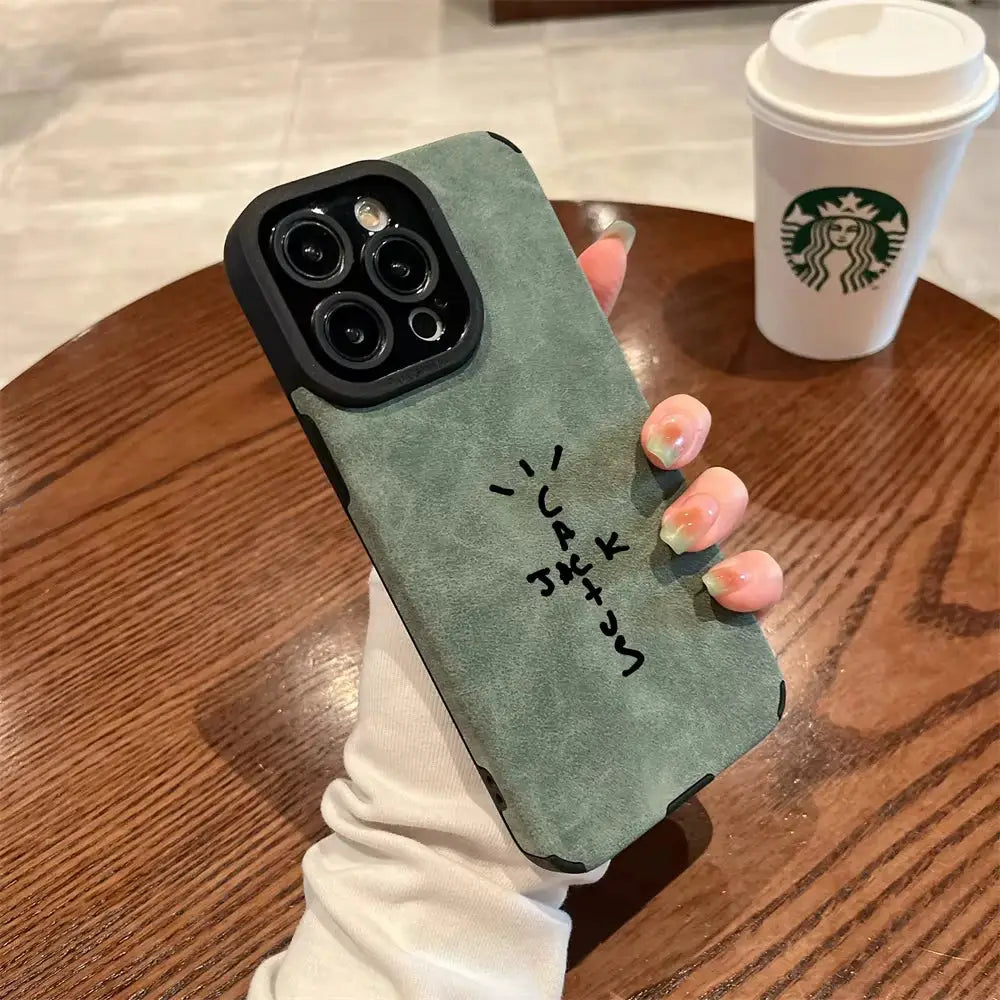 Hop Jack Flip Leather Phone Case For iPhone 16 15 14 Plus 13 12 11 Pro Max X XR XS Full Coverage PU Leather
