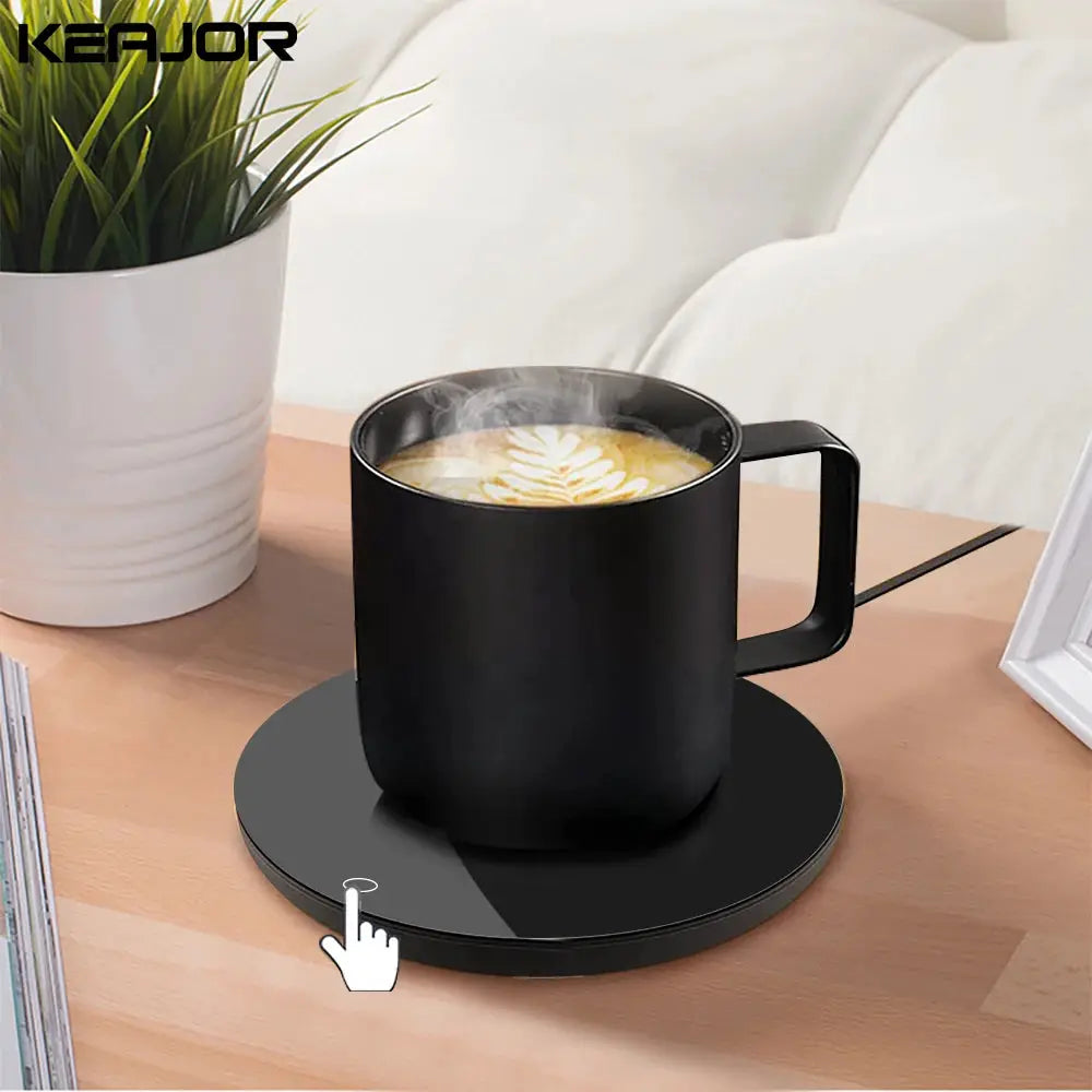 USB Mug Warmer Coffee Cup Heater For Home Office Desk 5V Thermostatic