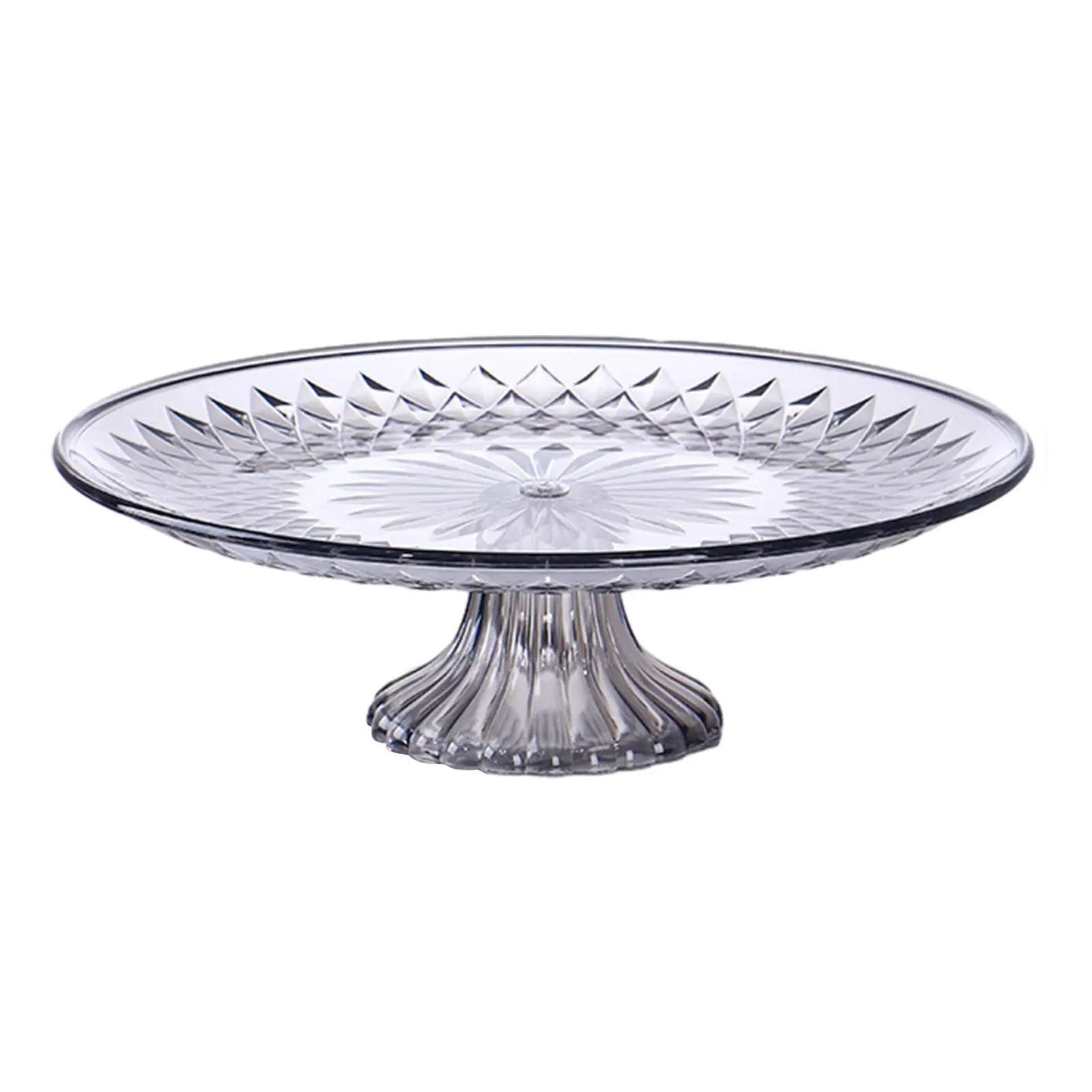 Clear Acrylic Serving Plates Set 15 20 25 30cm Dessert Tray Stand