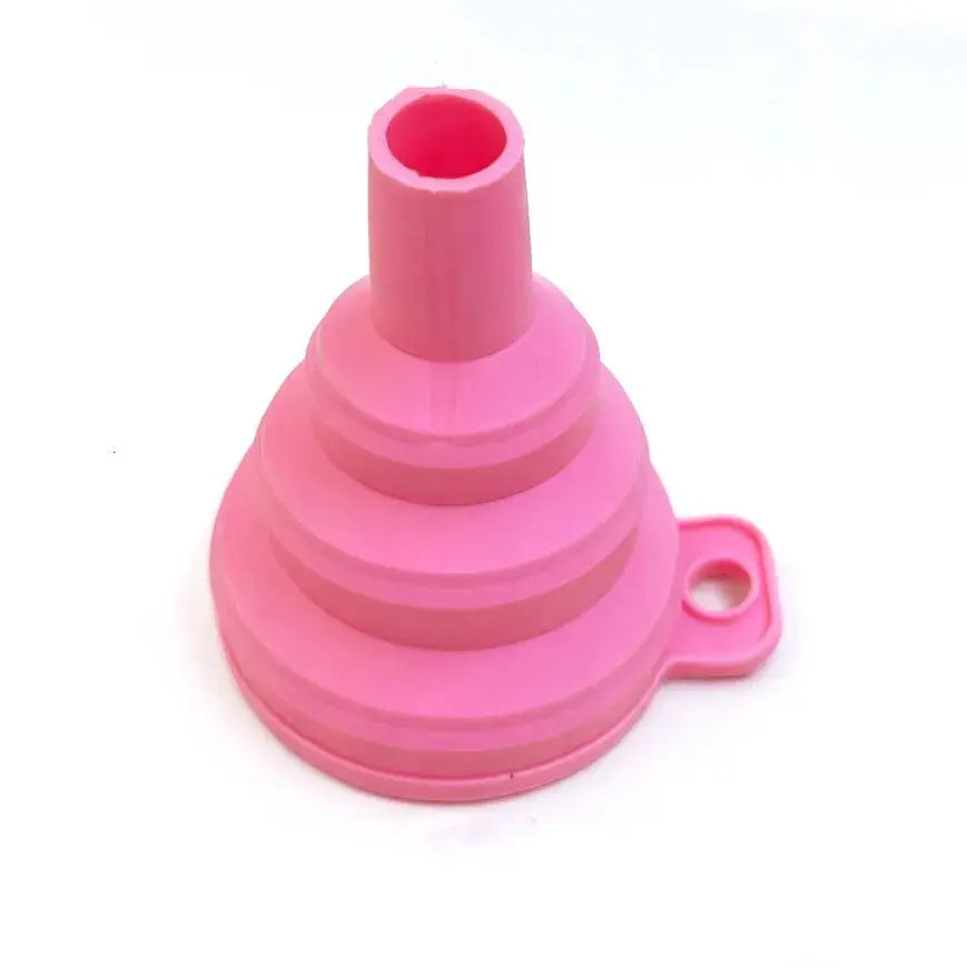 Mini Foldable Silicone Funnel Collapsible Portable Fuel Hopper Oil Beer Kitchen Accessories