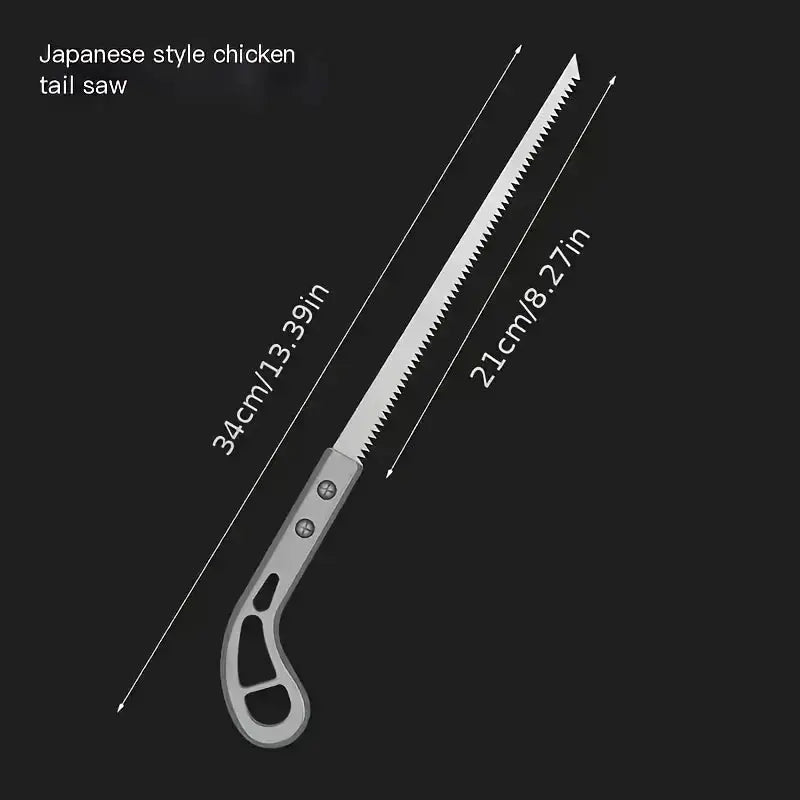 SK5 Steel Handsaw with Wooden Handle 340mm Blade for Garden and Woodworking Tasks including Wall Panel Bending