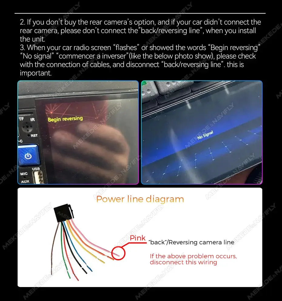 MEKEDE 6.86in 1Din car radio MP5 with CarPlay/Android Auto, BT, USB-C; two screens and wiring diagram — Simples Market