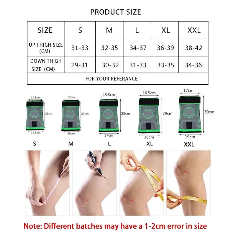 Knee Brace Sleeve for Men and Women Running Hiking Support for Arthritis Joint Pain Relief and Meniscus Tear