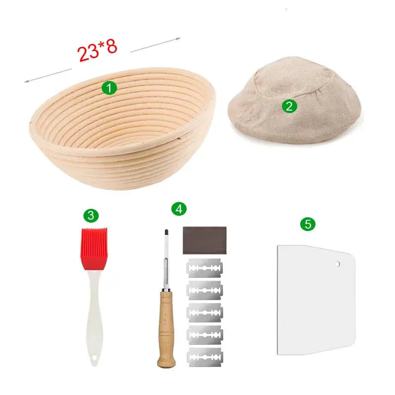 Oval Rattan Bread Proofing Basket Sourdough Banneton Fermentation Wicker Dough Proofing Bowl For Homemade Loaves