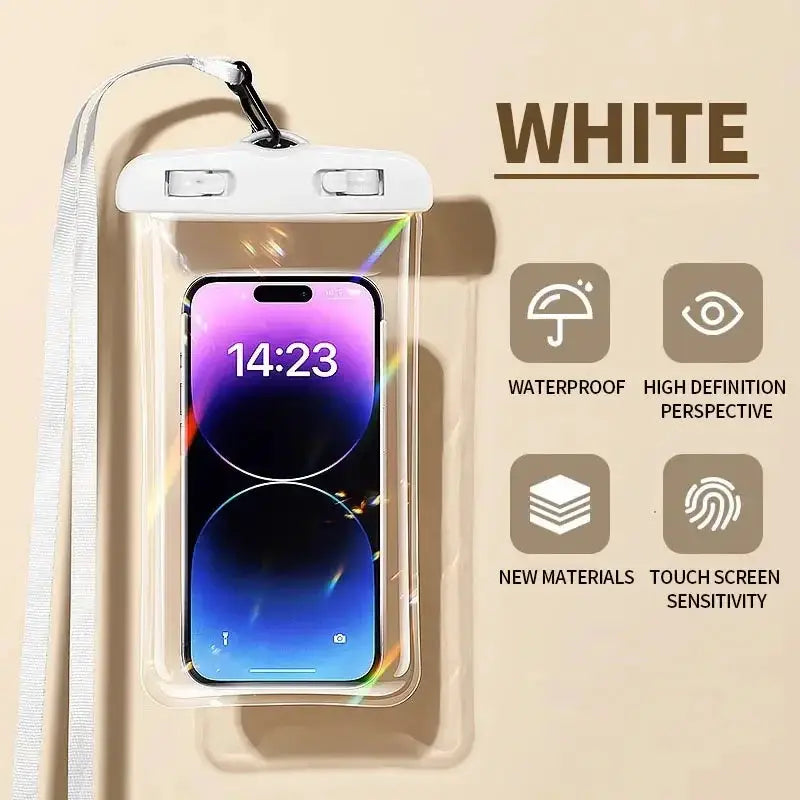 Waterproof Phone Pouch Dry Bag Case For Phone Water Sports Beach Pool Skiing Diving Underwater Protection