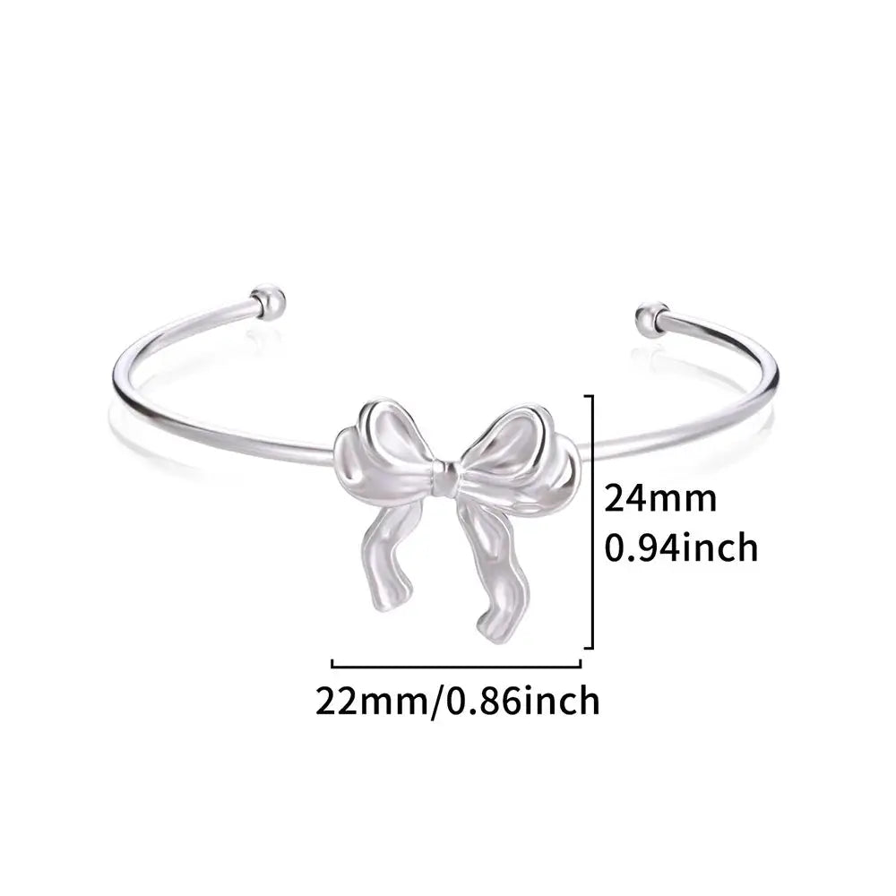 Exquisite Classic Bump Pattern Open Bangle Cuff Bracelet For Women Gold Color Stainless Steel Hand Ornament Gift