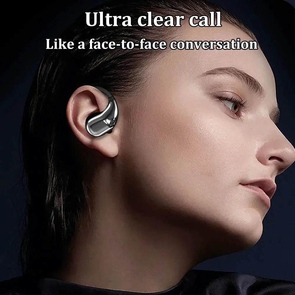 NovaTech Bluetooth 5.4 Ear Hook TWS Wireless Earphones HiFi Stereo Waterproof With LED Display And Long Standby