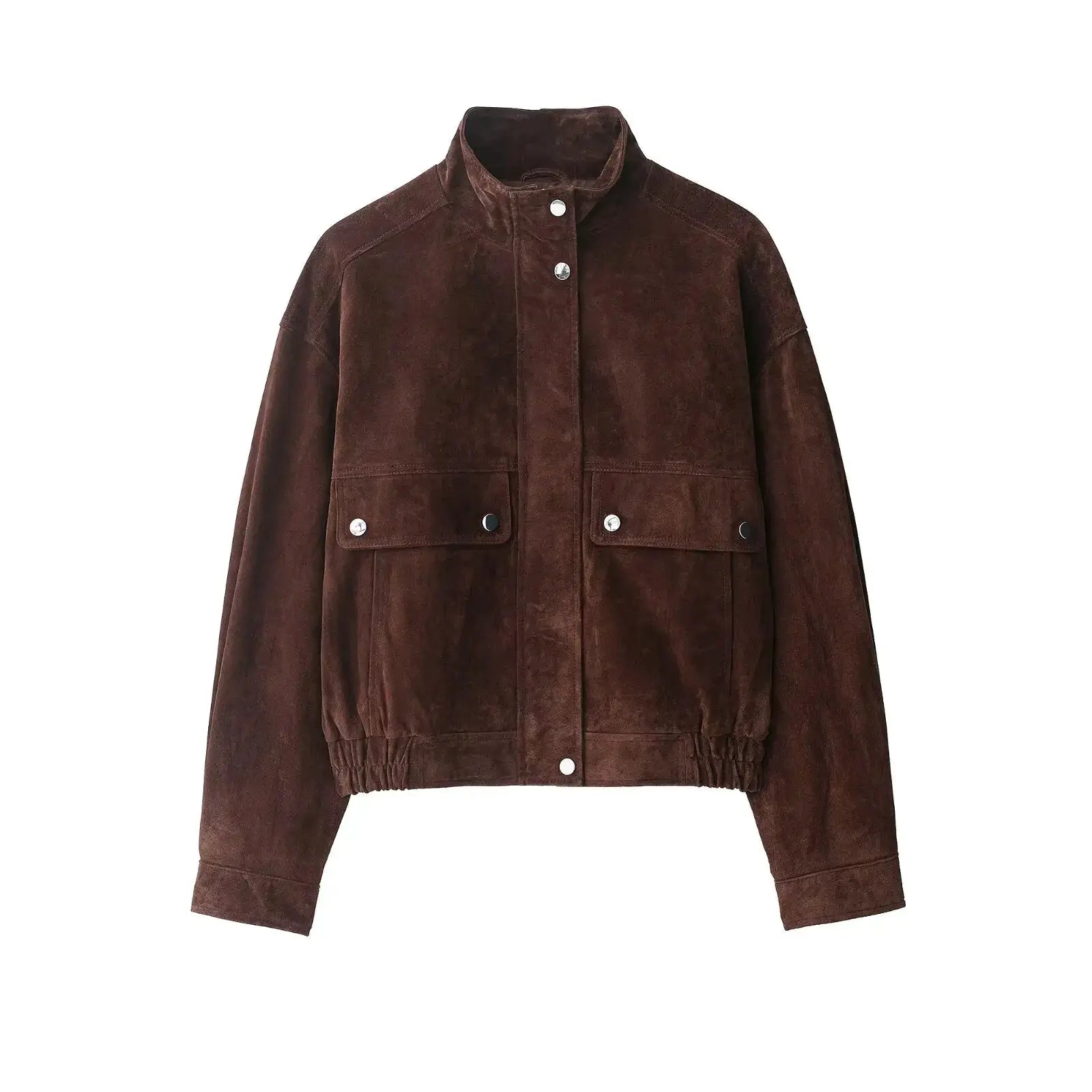 LuxeWear Autumn Womens Loose Warm Jacket With Big Pockets Street Chic Cozy Coat For Daily Wear