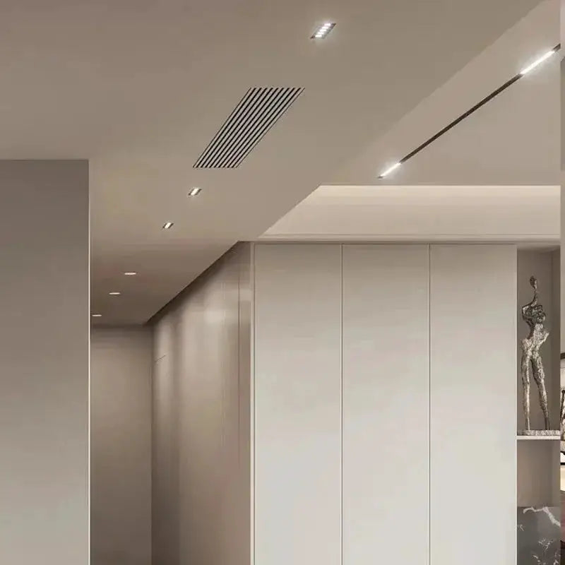 Simples Market LED recessed rectangular downlight grille ceiling lamp, 10W/20W/30W, AC85~265V, for home and shop decor.