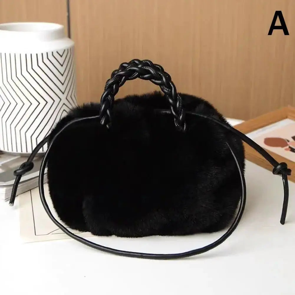 CloudPuff Pumpkin Bag 2025 Plush Cloud Crossbody For Autumn Winter Cozy Tote With Versatile Carrying Options