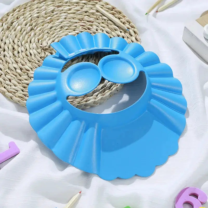 Adjustable Baby Shower Soft Cap For Kids Protecting Eyes And Ears During Bath Time