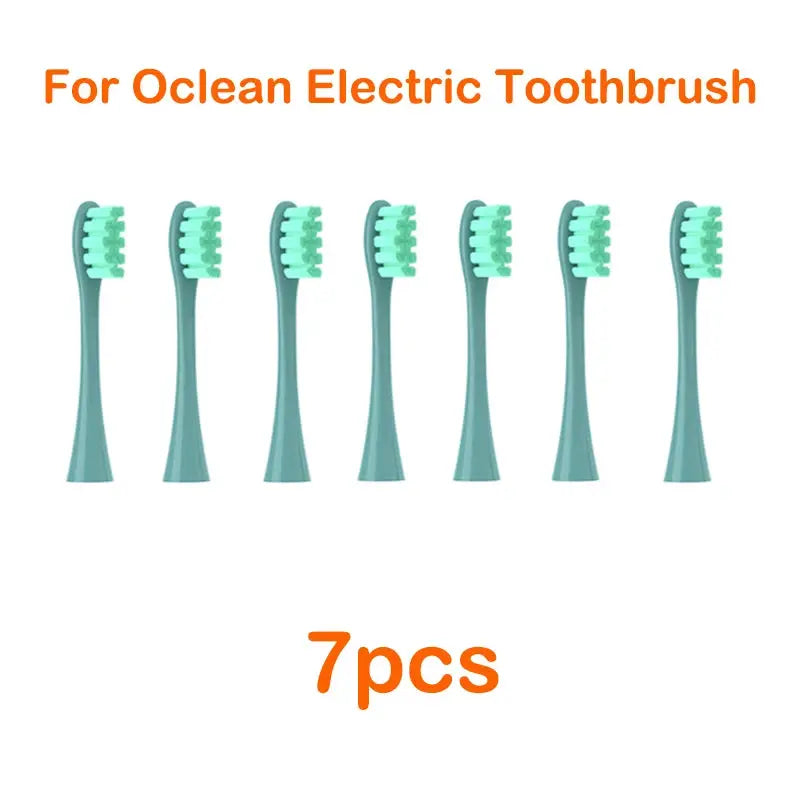 Oclean Flow Replacement Brush Heads Soft DuPont Tynex Bristles 7 Pack for Sonic Toothbrushes Gentle Plaque Removal