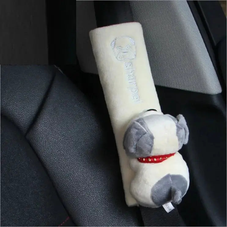 Cute Animal Car Seat Belt Pads Universal Fit Cushion Cover For Shoulder Straps And Belt Protection