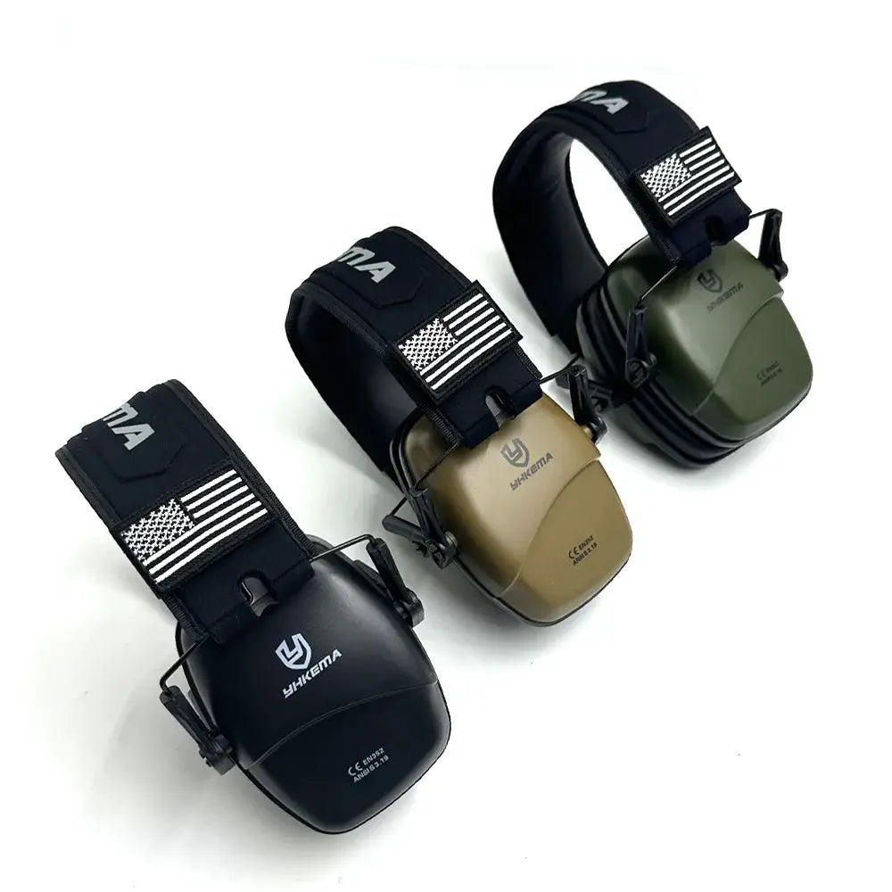 YHKEMA Tactical Earmuffs Ear Protection For Shooting NRR 25dB Noise Reduction Passive Hearing Protector