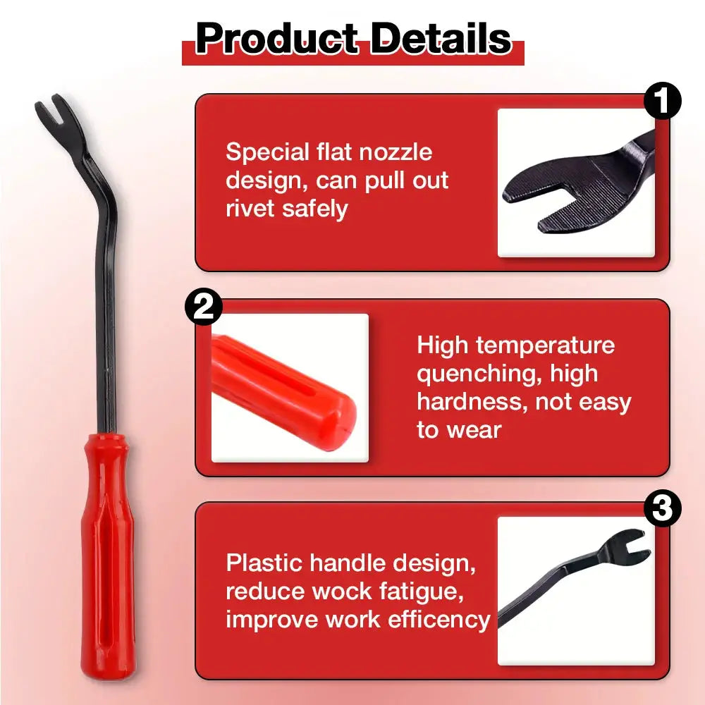 Plastic Rivet Gun Kit For Fastening Door Panels And Automotive Interiors With Nylon Blind Rivets