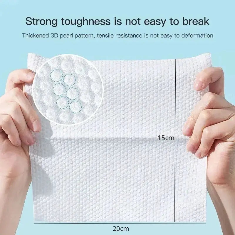 Soft Cotton Disposable Face Towels Pack 50 Or 100 Pcs For Washing And Drying Face Bathroom Essentials