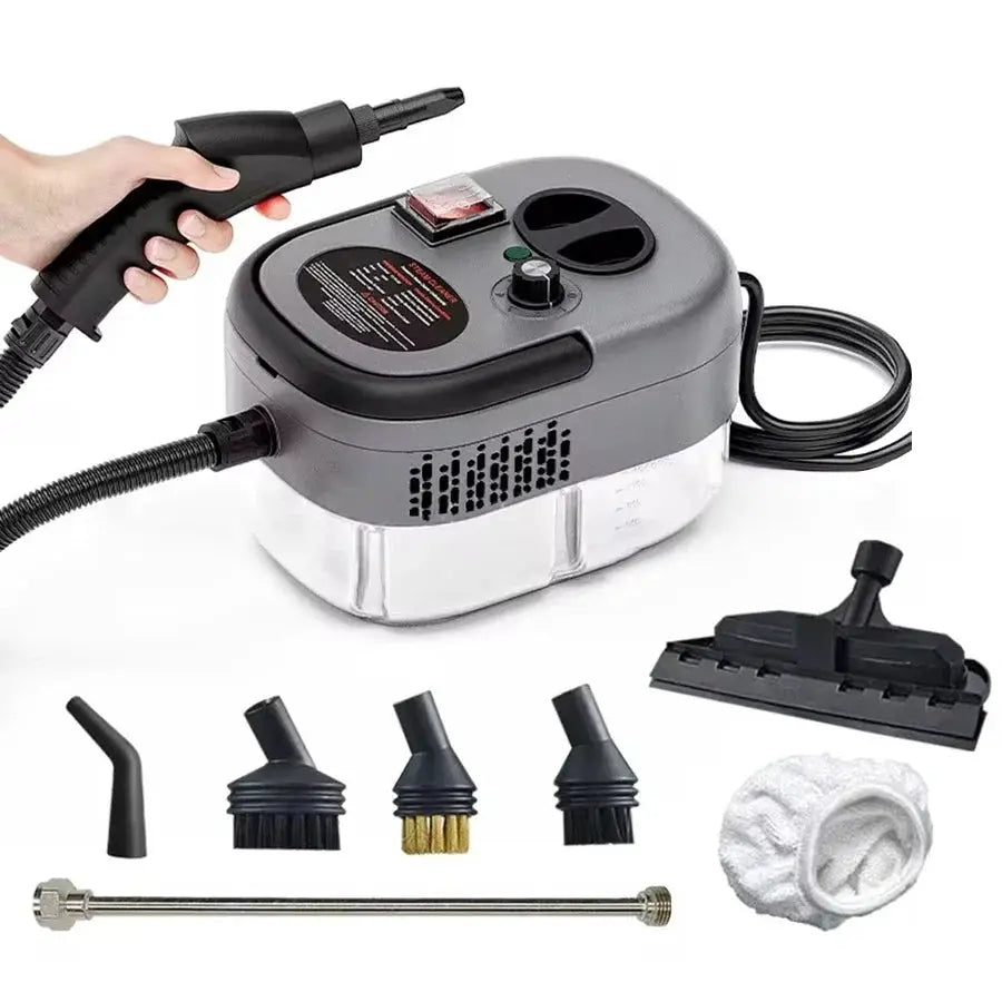 Portable Handheld Steam Cleaner High Temperature Pressurized Steam Cleaning System With Brush Heads For Kitchen And Car