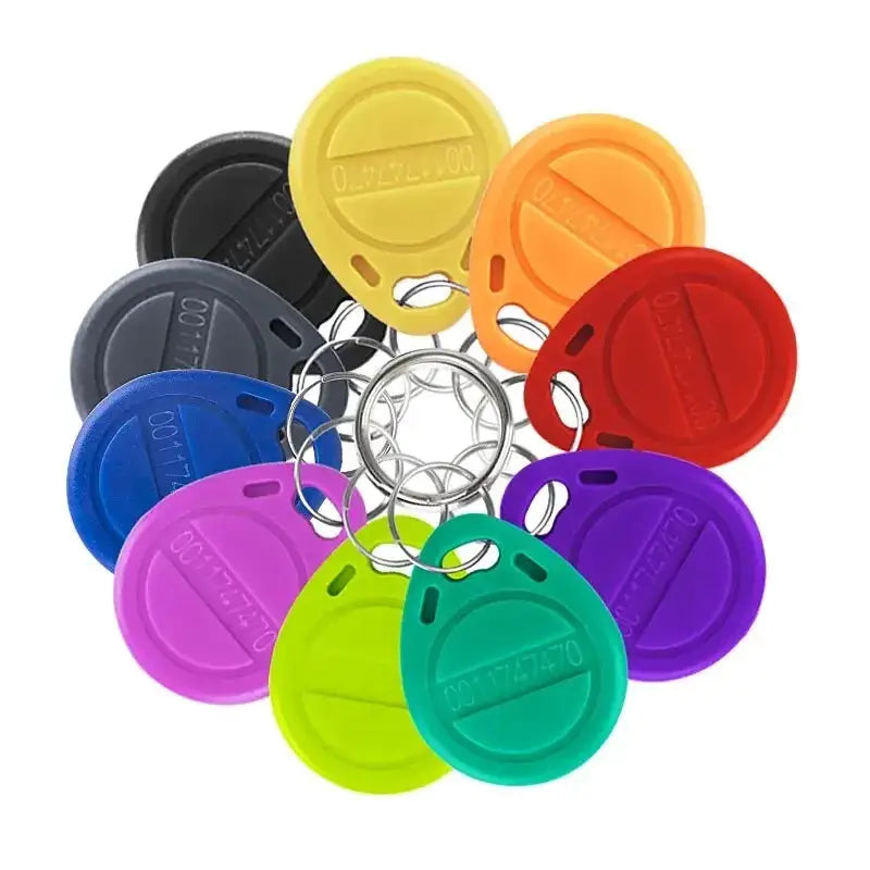 Simples Market 125KHz RFID TK4100 EM4100 keyfobs, 10/20pcs set, colorful plastic proximity key tags