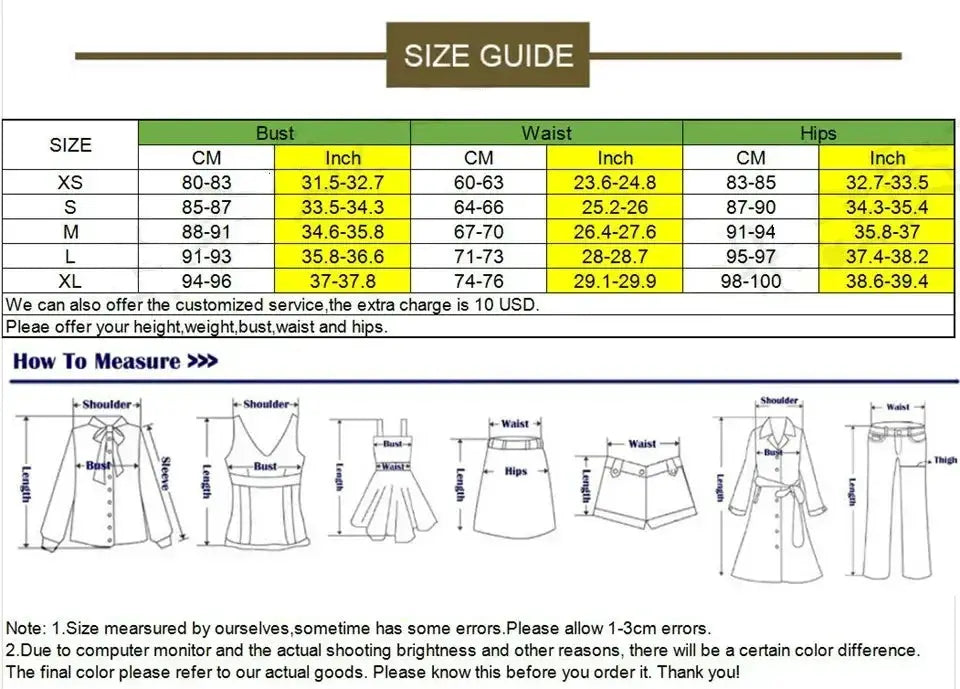 Sparkly black rhinestones sequined fringe jumpsuit size guide with bust, waist, and hip measurements by Simples Market