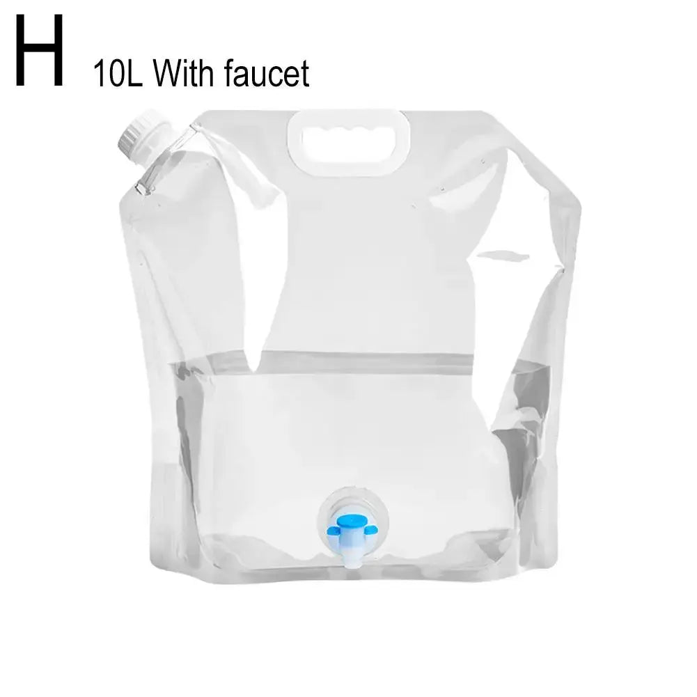 Portable Camping Water Bag 5L And 10L Foldable Water Container Lightweight For Outdoor Travel
