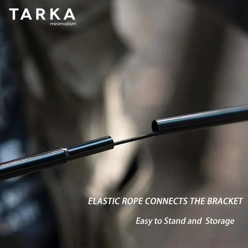 TARKA Outdoor Detachable Light Hanger, black ultralight adjustable camping light stand by Simples Market