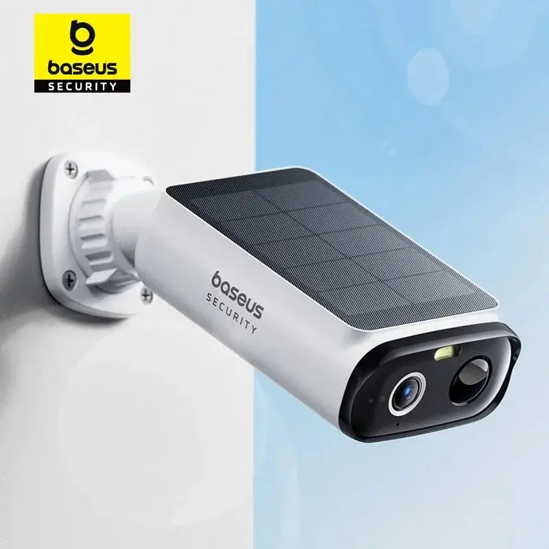 Baseus S1 Lite Solar Outdoor Security Camera, white, 2K resolution, 135° FoV, IP67