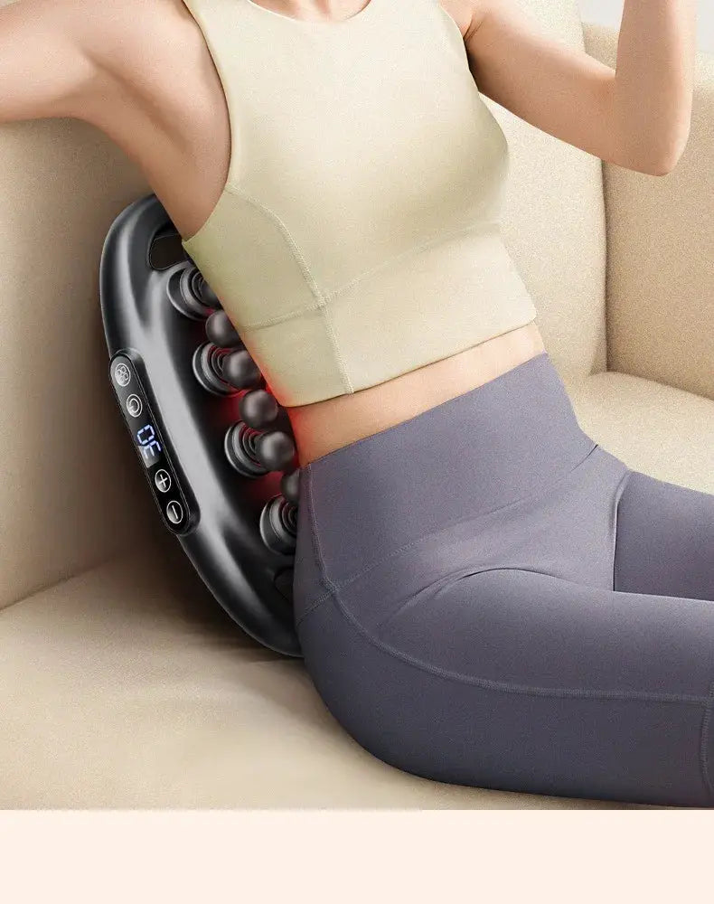 Simples Market 32-head wireless massage gun with red light for deep-tissue back relief