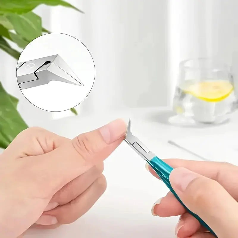 SilverCare Ingrown Toenail Clippers With Straight Blade Stainless Steel For Thick Nails And Seniors