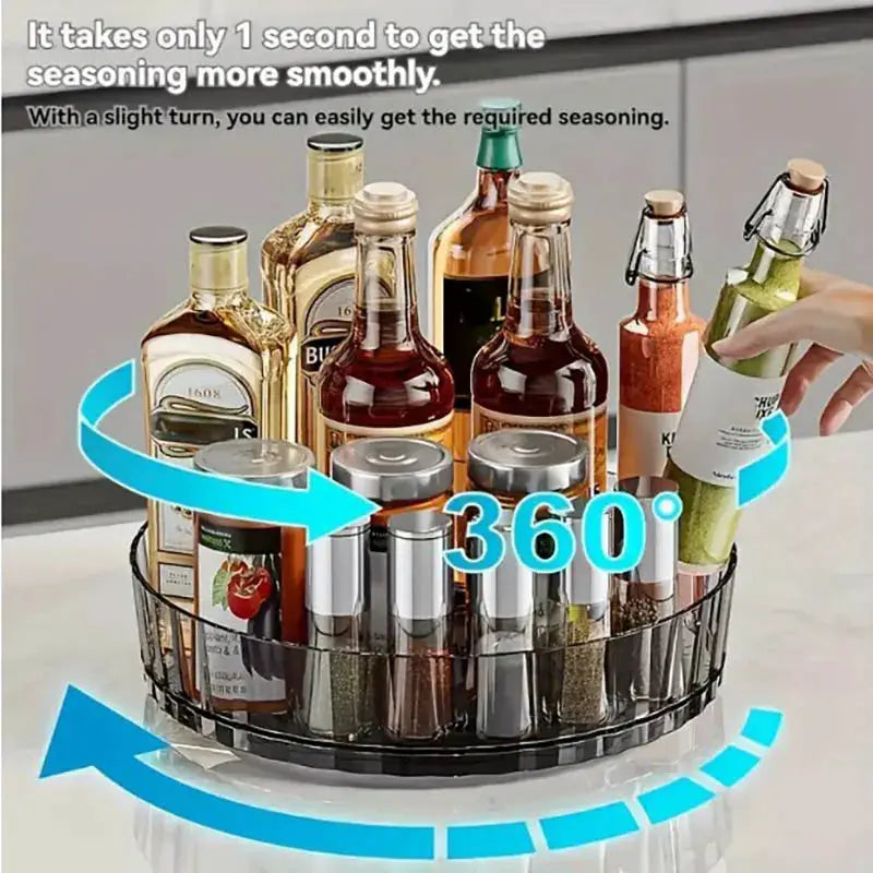 360 Degree Rotating Spice Rack Organizer For Kitchen And Bathroom Desktop Countertop Easy Access And Efficient Storage