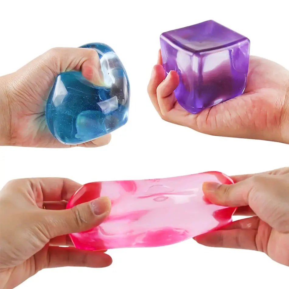 Nee Doh Nice Cube Cute Bear Maltose Stress Relief Toy That Relieves Anxiety Relax And Grip Desktop Decorative Gift Box