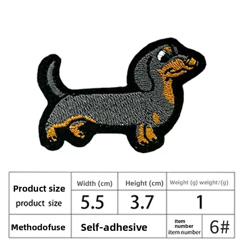 Two Pack Embroidered Black Cat Patches Iron On For Clothing Jeans Jackets Cute Cartoon Design