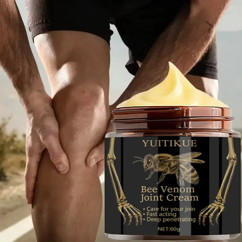 Yuitikue Natural Unisex Bee Venom Joint Cream Deep Penetrating Fast Acting For Gentle Joint Care 60g