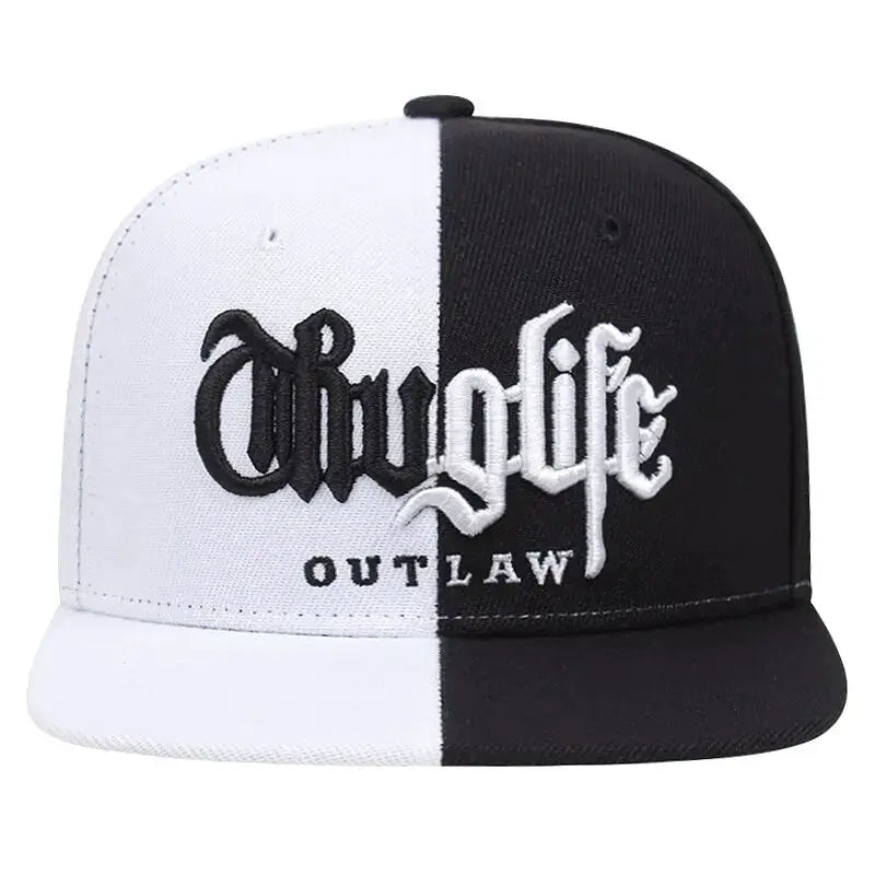 Fashion Fastball Cap Thuglife Embroidery Hip Hop Baseball Hat Snapback For Adults Adjustable Sun Outdoor Casual Bone