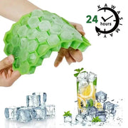 37 Cavity Silicone Ice Cube Mold Reusable BPA Free With Lids DIY Popsicle Mold Ice Tray For Ice Cubes