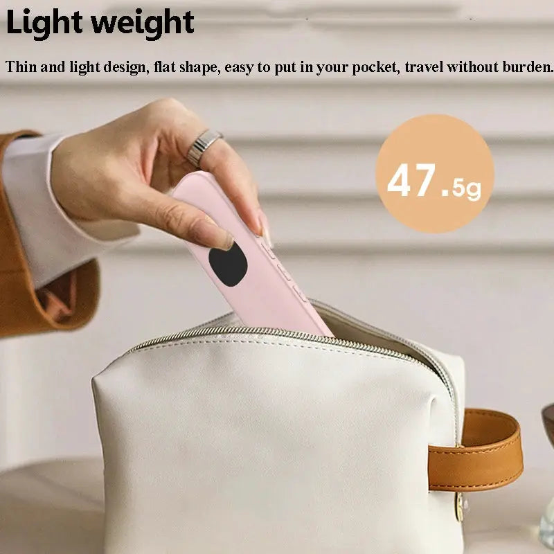 Under Pillow Bone Conduction Bluetooth Speaker, pink compact sleep aid device with 47.5g weight