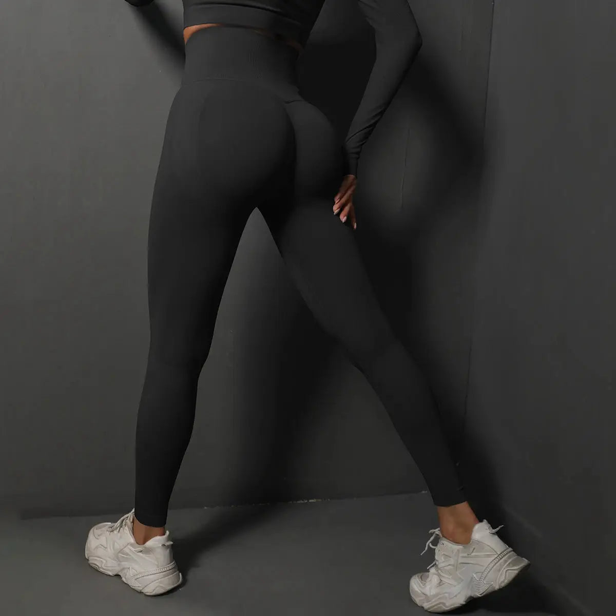 FlexZen Seamless Gym Leggings for Women High Waist Yoga Pants Booty Lifting Tummy Control