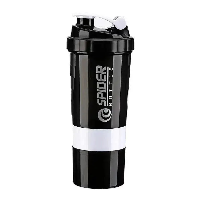 3 Layer Shaker Bottle Protein Powder Shake Cup With Multi Layer Design For Fitness And Bodybuilding