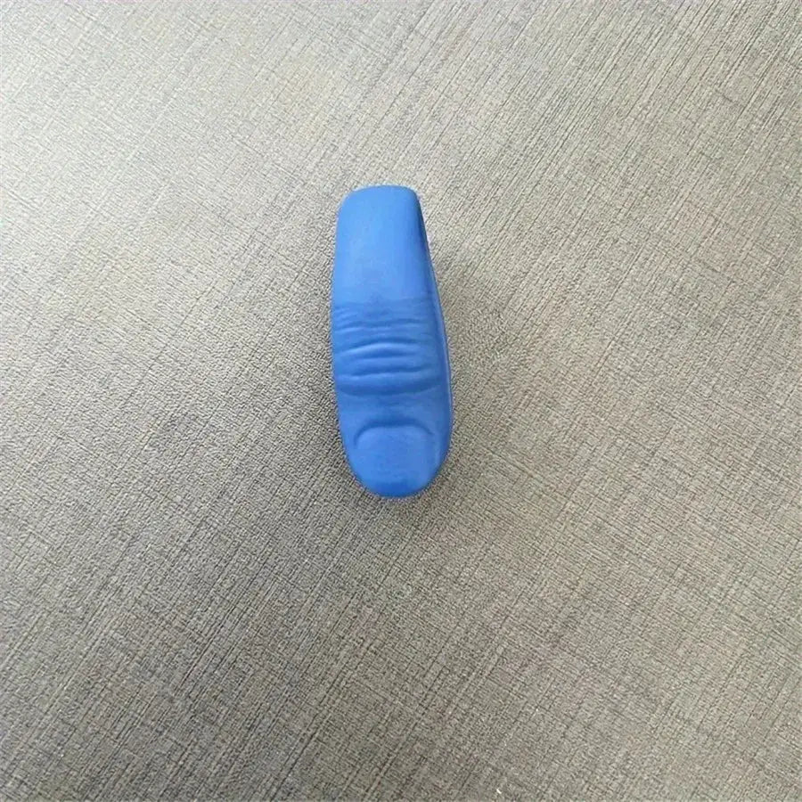 Shiatsu thumb pressure point clip, blue silicone hand acupressure clamp for headache relief