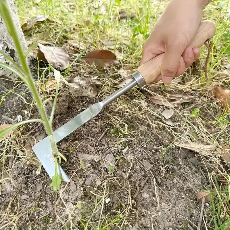 Heavy Duty Carbon Steel Hand Shovel With Ergonomic Grip Manual Weeding Tool For Road Cracks And Gardens