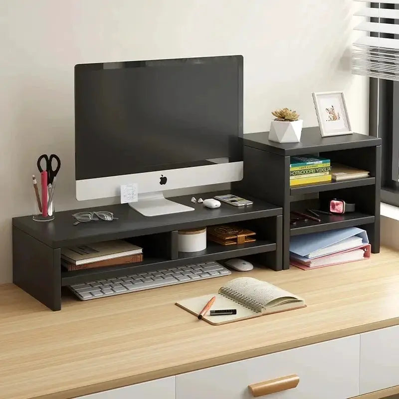 Monitor Riser Stand Ergonomic Laptop Stand Desk Organizer Keyboard Storage For Home Office