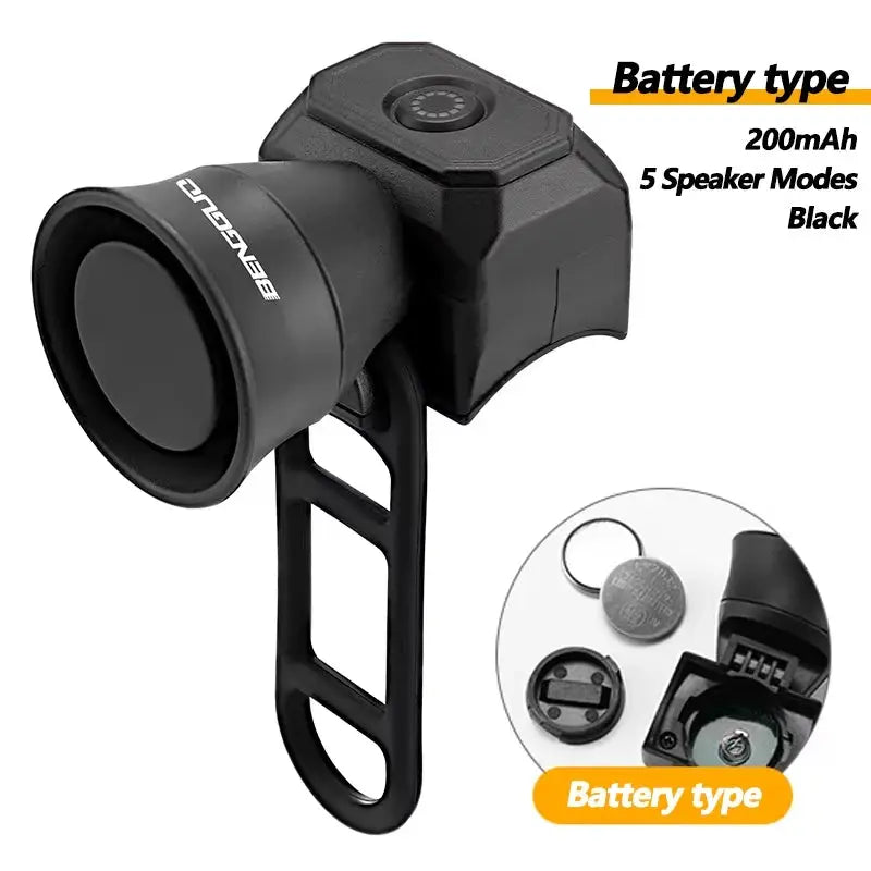 USB Charging Waterproof Mountain Bike Bell Electronic Horn For Safe Riding On All Weather Trails